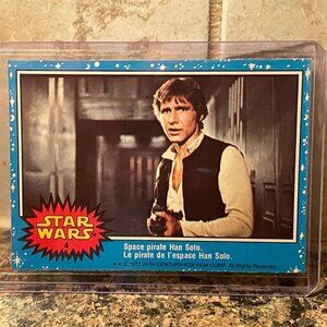 MINT Vintage 1977 O-Pee-Chee Star Wars Trading Card #4 Space Pirate Han Solo OPC
